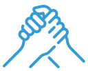Cartoon handshake