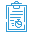 Cartoon clipboard document